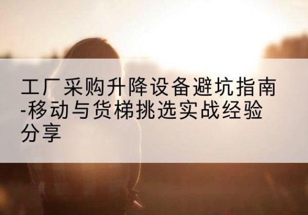 伽师移动式升降机怎么选-工厂采购升降设备避坑指南-移动与货梯挑选实战经验分享
